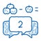 preschool education mathematics doodle icon hand drawn illustration