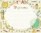 Preschool Elementary school. Kids Diploma certificate background