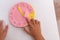preschool hour teaching activity, paper clock craft for learn time for kids