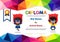 Preschool Superhero kids boys and girls Diploma certificate colorful background design template