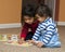 Preschooler showing Baby Sister Puzzle