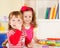 Preschoolers in the classroom