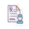 Prescription medicine RGB color icon