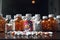 Prescription opioids with many bottles of pills in the background. Concepts of addiction, opioid crisis, overdose and