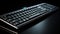 Present an image of a sleek and modern Logitech keyboard