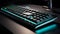 Present an image of a sleek and modern Logitech keyboard