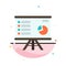 Presentation, Analytics, Business, Chart, Graph, Marketing, Report Abstract Flat Color Icon Template