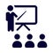 presentation, business presentation, teaching, training, business training presentation icon