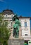 Preseren monument in central square of Ljubljana, Slovenia