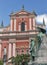 Preseren monument and Franciscan Church in Ljubljana