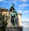 The Preseren Monument in Ljubljana, Slovenia