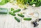 Preservation of fresh house cucumbers.