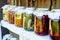 Preservation salting in large jars.Stocks for the winter. Preservation of fruits and vegetables for the winter. Canned