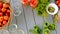 preservation tomatoes in jars. Selective focus.