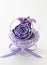 Preserved purple rose arrangement, everlasting flowers