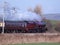 Preserved steam locomotive on West Coast Main Line