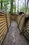 Preserved trenches of the First World War