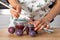 Preserving juicy plums