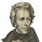 President Andrew Jackson portrait. (Clipping path)