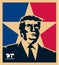 President Donald Trump vector isolated portrait illustration