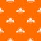 President election pattern vector orange