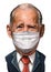 President Joe Biden with corona virus mask