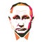 President of Russia Vladimir Putin simple vector