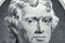 President Thomas Jefferson close-up portrait