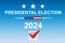Presidental election 2024 Vote campaign banner