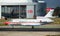 Presidential aircraft Falcon with Pedro Sanchez leaving Barcelona-El Prat Airport