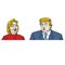 Presidential Candidates Debate, Hillary Clinton Versus Donald Trump