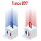 Presidential Election in France 2017, ballot box in front