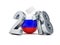 Presidential election in russia 2018 on a white background 3D illustration, 3D rendering