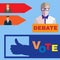 Presidential Elections 2016 icon set