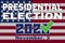 Presidential elections in the United States. The background of a banner of the presidential election in 2020. Voting in