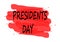 Presidents day banner