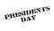 Presidents Day rubber stamp