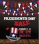 Presidents Day sale bunting and Uncle Sam background