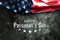 Presidents` Day Typography abstract Background with American Flag