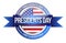 Presidents day. us seal and banner