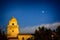 Presidio park and the moon