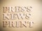 Press News Print Words Quotes Concept