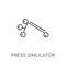 Press Simulator linear icon. Modern outline Press Simulator logo