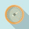 Pressure barometer icon, flat style
