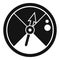 Pressure barometer icon, simple style