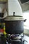 Pressure cooker in Chinese family kitchen