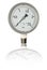Pressure gauge in BAR unit,bourdon tube type isolate on white with clipping path