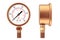 Pressure Gauge Manometer. 3d Rendering