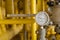 Pressure gauge in oil and gas production process for monitor condition, The gauge for measure in industry job