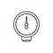 pressure indicator icon vector